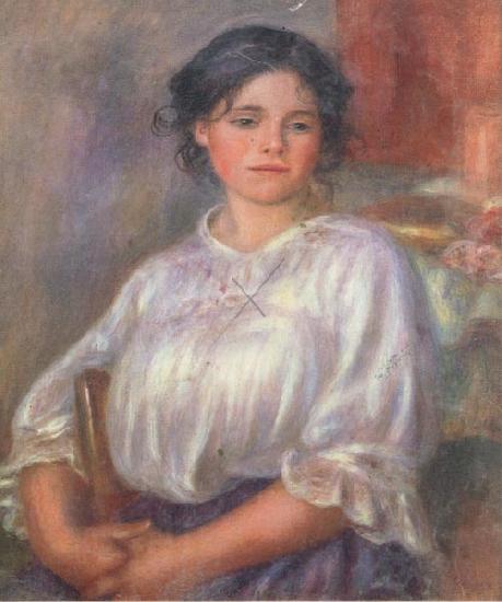 Pierre Renoir Seated Young Girl(Helene Bellon) oil painting image